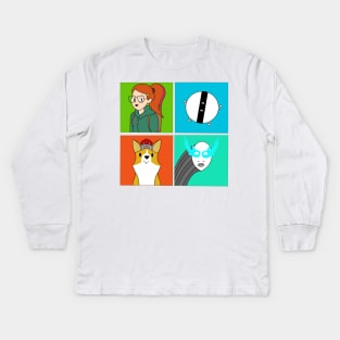 The Infinity Train Gang Kids Long Sleeve T-Shirt